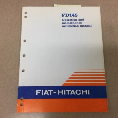 BULLDOZER SOBRE ORUGAS MANUAL INSTRUCCIONES OPERACIÓN Y MANTENIMIENTO FIAT HITACHI FD145 Foto 1 de 3