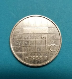Netherlands 1988 1 Gulden Circulated - Picture 1 of 2