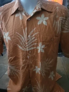 Tori Richards Men's Hawaiian Shirt - L - Floral Island 100% Silk - Picture 1 of 4