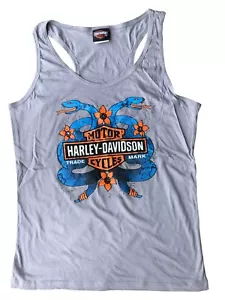 Damas Harley Davidson Nuevo Chaleco Rubio 100 % Algodón Verano Sin mangas S - XL 74 - Imagen 1 de 2