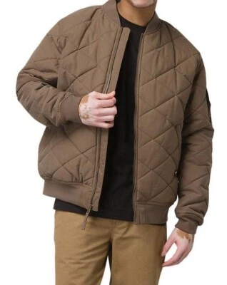 Chaqueta de bombardero VANS Drill Chore para hombre Trusel marrón acolchada forrada cantimplora bolsillo Foto 1 de 4