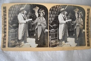 CARTE PHOTO STEREO AT THE CITY COUSIN'S 1902 HC WHITE & CO STEREO CARD - Picture 1 of 2
