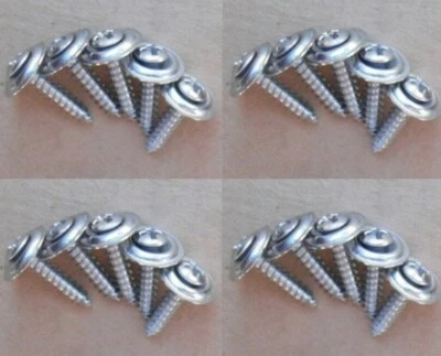 20 CHROME KICK PANEL SCREWS! FOR CLASSIC & VINTAGE VEHICLES - CAR PICKUP ETC - Image 1 of 4