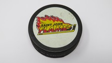Saint John Flames AHL Official Viceroy InGlasco Puck Defunct Minor Hockey Team