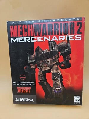 MechWarrior 2: Mercenaries (PC, 1996) Big Box New Sealed Minor Box Damage - Image 1 of 4