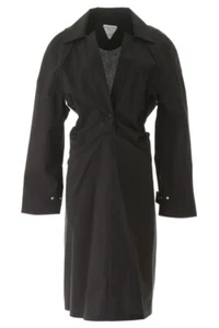 Bottega Veneta Storm Flap Trench Coated Midi Dress Black Size Ita 38 RRP £2095 - Picture 1 of 12