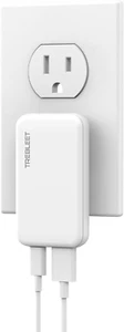 Ultra Slim 20W USB-C Fast Charger Dual Port PD QC3.0 Compact for Tight Spaces - Picture 1 of 11