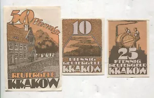 Notgeld:Krakow Schlesien 3 Stück (613) - Bild 1 von 2