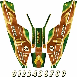 Yamaha Super Jet Square Nose - Set Decal JS 550 / Graphics / Stickers - Picture 1 of 2