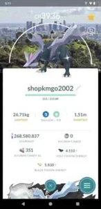 Pokémon Tra de-Shiny Kyurem Background Los Angeles Lv50-3move --trade 1mill dust - Picture 1 of 1