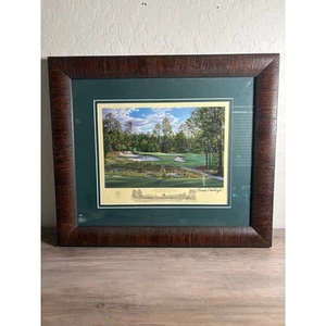 Pinehurst Nr.2 9. Loch von Linda Hartough - gerahmte Lithographie - Bild 1 von 7