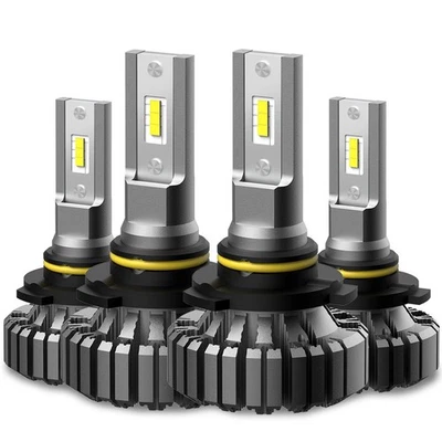 AUXITO 9006 9005 LED headlight bulbs 40000LM Replace Halogens Xenon white EXC - Image 1 of 4
