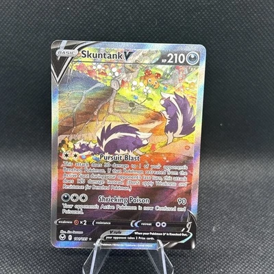 Pokémon TCG Skuntank v Alt Art 181/195 Ultra Rare Full Art Silver Tempest - Image 1 of 2