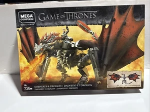 MEGA Game of Thrones Construx Daenerys and Drogon Set BRAND NEW SEALED - Picture 1 of 2