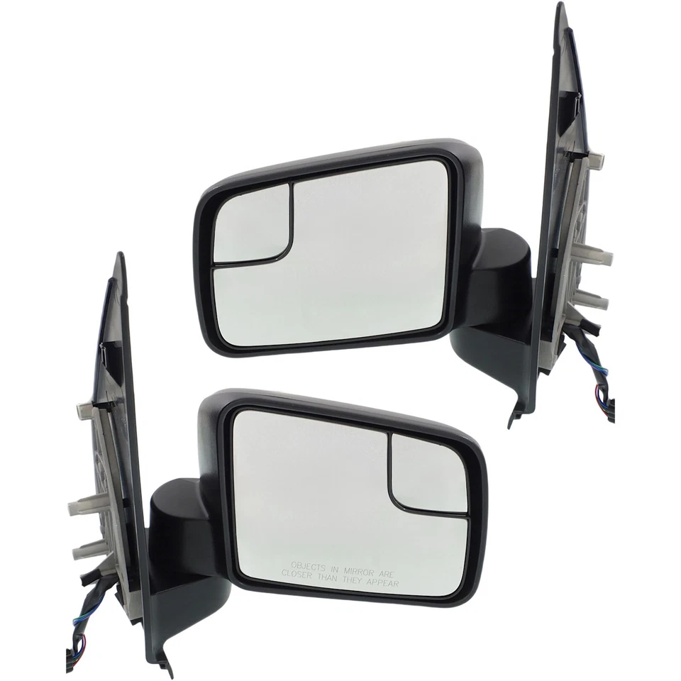 Juego de 2 espejos retrovisores eléctricos para Ford Transit Connect 2011-2013 izquierda y derecha negros Foto 1 de 4