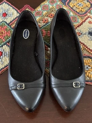 Mujer’s Dr. Scholl’s Advance Comfort Flats 7.5 – Negro Sin cordones – Usado Foto 1 de 3
