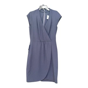 Nuevo con etiquetas Vestido The Limited Azul Marino Imitación Envoltura Dobladillo Tulipán Talla 0 Carrera Oficina Fiesta - Imagen 1 de 4