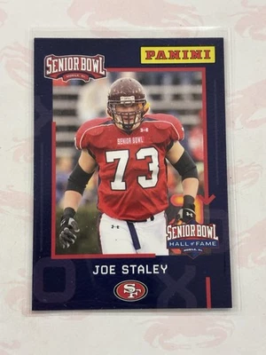Cartão promocional RARO 2021 Panini Senior Bowl Hall of Fame JOE STALEY • 49ERS - Imagem 1 de 4