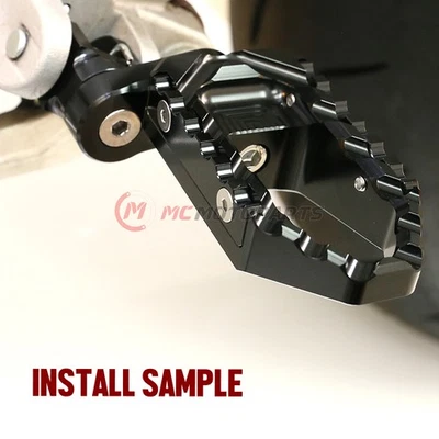 Black 1 inch Extend Front Cruise Foot Pegs For 1125R All Year - Image 1 of 4