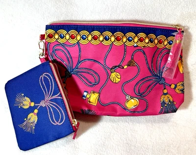 Bolso sin asas o bolso de maquillaje ESTEE LAUDER satinado con pequeño bolso interior con cremallera Foto 1 de 3