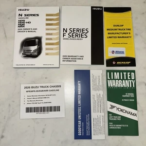 2026 ISUZU N SERIES Gasoline Owners Manual Book Warranty Information Package - Picture 1 of 6