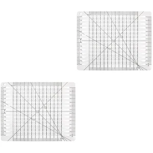 Regla de corte portátil de 2 unidades para coser plantillas en forma de rectángulo - Imagen 1 de 12