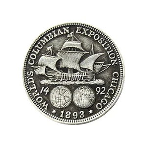 1893 World’s Columbian Exposition Chicago Half Dollar Gedenkmünze - Bild 1 von 7