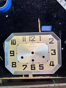 (G22) - ANTICO QUADRANTE OROLOGIO DA PARETE FRANCESE 10" x 7,5" - Foto 1 di 6