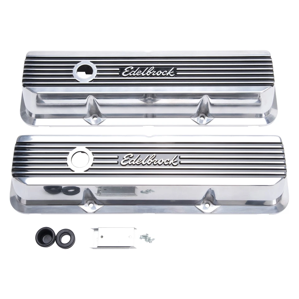 Juego de cubierta de válvula de motor Edelbrock para Ford Galaxie 500 1965 Foto 1 de 4