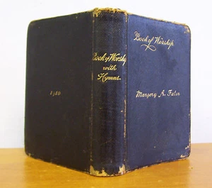 BOOK OF WORSHIP with Hymns, Leather 1899 - Picture 1 of 1