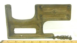 Letrero antiguo de colección antiguo de hierro fundido tienda colgador ¿resistente con hardware década de 1930? - Imagen 1 de 4