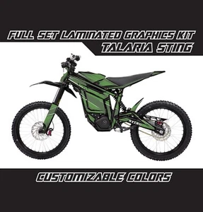 TALARIA STING Cartoon Animated Style Army Green Graphics Kit Stickers Decals Set - Bild 1 von 2