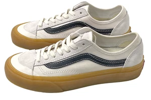 Vans Old Skool Ultracush 36 Decon Shoes NEW Womens 6.5 Off White-Navy 44370-B2 - Picture 1 of 5