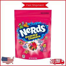 Nerds Gummy Clusters Candy, Rainbow, Resealable 8 Ounce Bag NEW