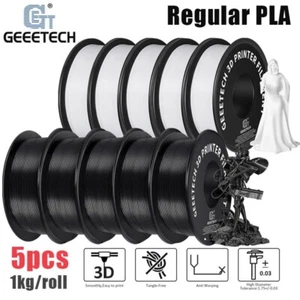 5 sztuk 1 kg / rolka Geeetech Regular PLA Filament 1,75 mm Pefect do drukarki 3D FDM DE - Zdjęcie 1 z 29
