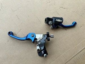 ASV Unbreakable Levers Hot Start 2007-2013 Yamaha Yz 250f 2008-2009 Yz 450f Blue - Picture 1 of 17