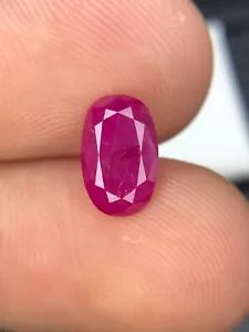 2.50 Ct Natural Untreated Ruby Pinkish Red Color Oval Shape Gem's @ Afghanistan - Picture 1 of 8
