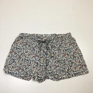 MADEWELL Womens sz Small White Multi Color Floral Print Belted Soft Shorts - Picture 1 of 9