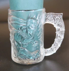 Taza de café de vidrio vintage 1995 Batman Forever McDonald's "Batman" - Imagen 1 de 10