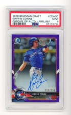 2018 Bowman Chrome 1st PURPLE AUTO #CDA-GC Griffin C - PSA 9 - Blue Jays 🔵⚪️