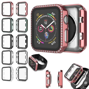 Funda protectora de cristal para Apple Watch Series 5 4 3 2 38/40/42/44 mm - Imagen 1 de 48