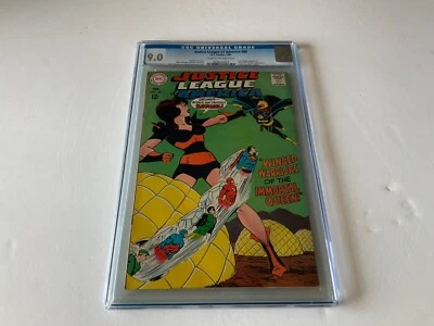 JUSTICE LEAGUE OF AMERICA 60 CGC 9.0 EARLY BATGIRL APPEARANCE DC COMICS 1968 - Image 1 of 4