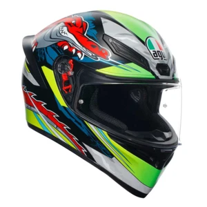 AGV Casco Moto Integrale K1 S Dundee ECE E2206 Matt Lime Black Protezioni - Foto 1 di 7