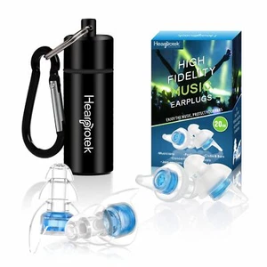 Hearprotek Tapones para los oídos para conciertos de alta fidelidad, 20db - Imagen 1 de 11