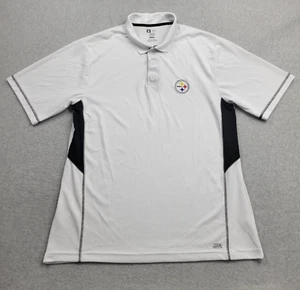Pittsburgh Steelers Poloshirt Herren XL weiß schwarz NFL Team Apparel TX3 cool - Bild 1 von 11