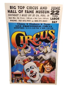 Big Top & Circus Hall of Fame Poster -Peru Indiana - Clowns - Tigers - Elephants - Picture 1 of 13