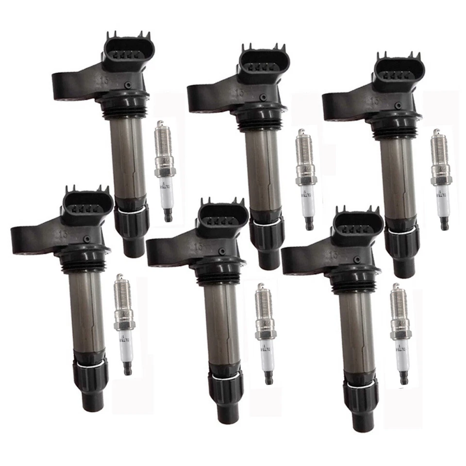 6x Ignition Coils + 6x Spark Plugs for 2010-2015 Chevrolet Traverse Camaro 3.6L - Image 1 of 4