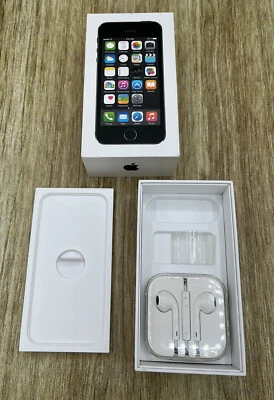 iPhone 5S 16 GB Negro/Solo caja vacía al por menor/Nuevos auriculares sin caja telefónica solamente Foto 1 de 3