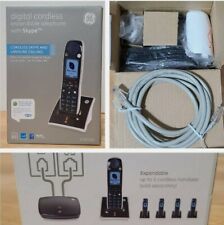 New! GE Dect 6.0 Digital Cordless Expandable Phone with Skype, 31591GE1 - NIB