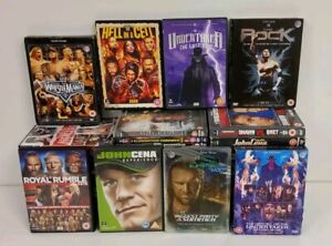 47 x WWE Wrestling DVD JobLot - Undertaker Royal Rumble Cena Hell In A Cell 63